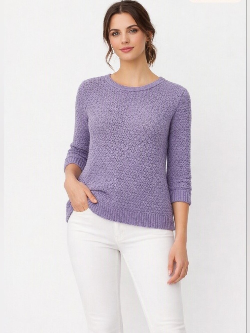 Vince Camuto Lilac Crew Neck Sweater Medium